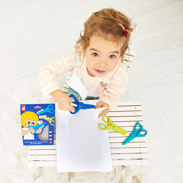 Zestaw kreatywny - Pierwsze nożyczki do wycinania wzorów 3szt., 3+, Janod