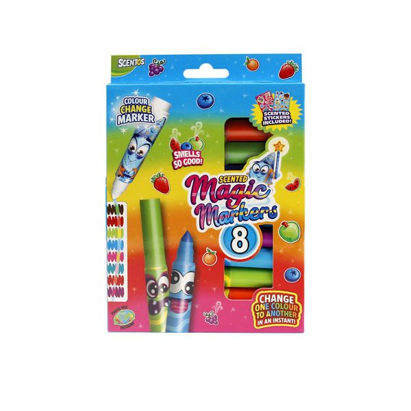 Pachnące Markery / Flamastry - Magiczne, zestaw 8 szt., 3+, Scentos