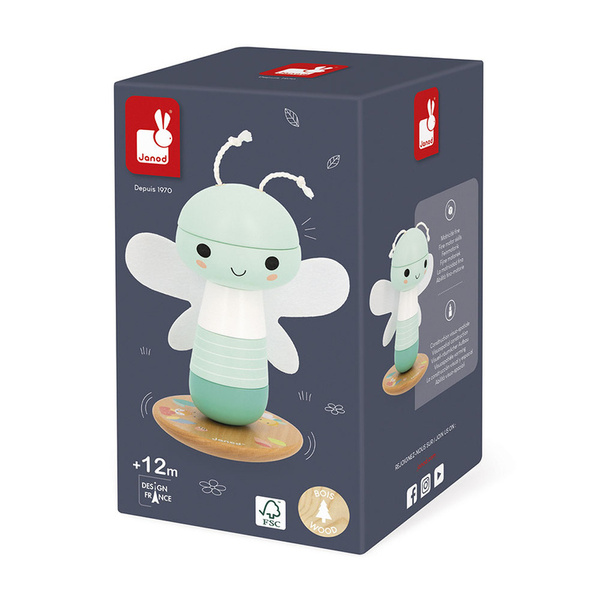 Układanka piramida drewniana Ważka Pure 12 m+, Janod