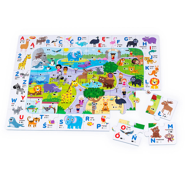 Robot Robby interaktywne puzzle ABC dla dzieci 3 lata+, Dumel Discovery