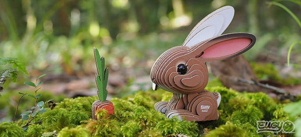 Układanka 3D Królik, Eugy