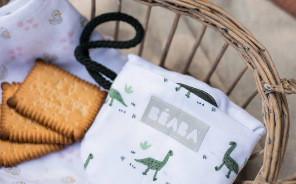 Śliniak bawełniany Evolutive Jurassic w dinozaury, Beaba