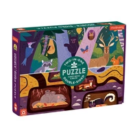 Mudpuppy Puzzle dwustronne Las nad i pod ziemią 100 elementów 6+