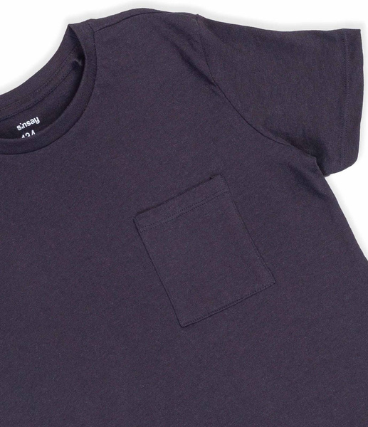 Sinsay Koszulka chłopięca z kieszonką czarna