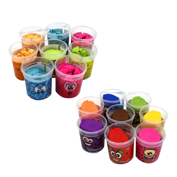 Pachnący zestaw - Ciastolina 8 szt., + Piasek kinetyczny 8 szt., 3+, Scentos