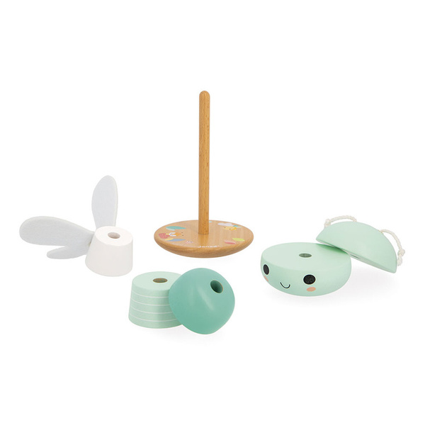 Układanka piramida drewniana Ważka Pure 12 m+, Janod