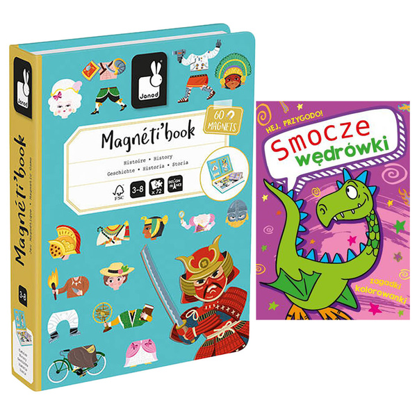 Układanka magnetyczna Magnetibook Historia dla dzieci 3 lata+, Janod