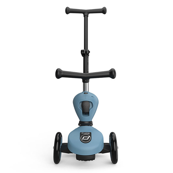 Scoot and Ride HK1 Push and Go 2w1 jeździk i hulajnoga dla dzieci 1-5 lat, kolor: Steel