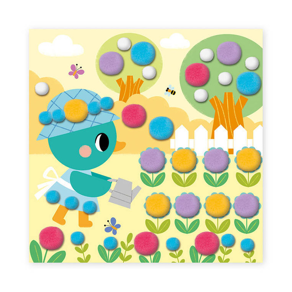 Zestaw kreatywny Pompony My arts & crafts 3+, Janod