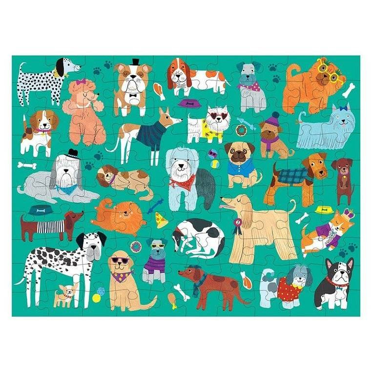 Puzzle rozwijające Koty i psy Mudpuppy 100 elementów