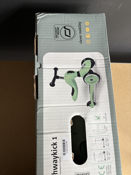 Scoot and Ride HK1 2w1 jeździk i hulajnoga dla dzieci 1-5 lat, kolor: Kiwi***OUTLET***