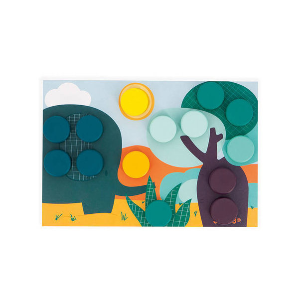 Układanka pierwsza drewniana mozaika 2+, Janod