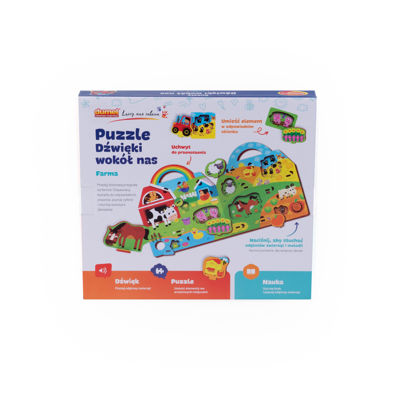 Edukacyjne puzzle Dumel Discovery dla dzieci 3+