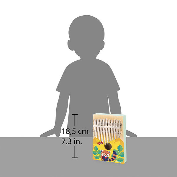 Kalimba drewniana - instrument muzyczny Gioia, dla dzieci, 3 lata+, Janod
