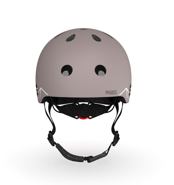 Zestaw: Scoot and Ride HK1 Lifestyle 2w1 jeździk i hulajnoga dla dzieci 1-5 lat, kolor: Brown+ kask XXS-S i ochraniacze XXS