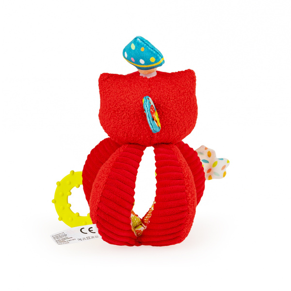 Zabawka sensoryczna dla dzieci - Zakręcona Sowa, 0 m+, Jolly Baby