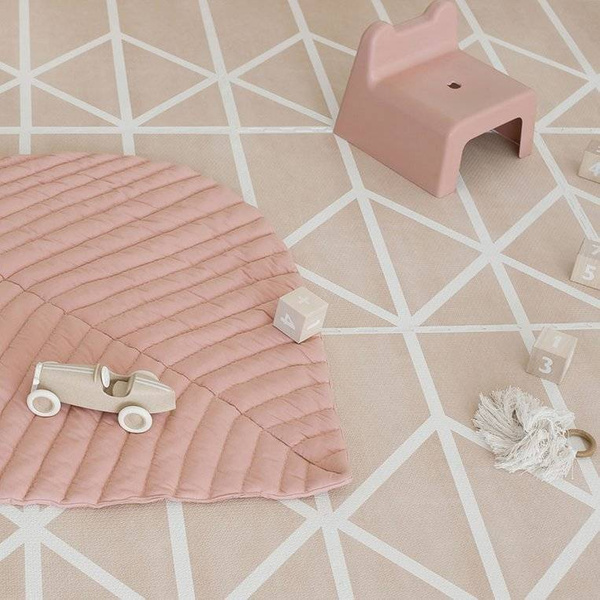 Mata do zabawy z bawełny organicznej w kształcie liścia Leaf Mat Sea Shell, Toddlekind