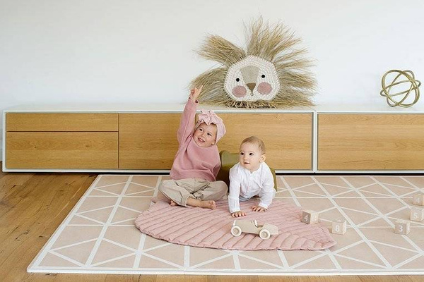 Mata do zabawy z bawełny organicznej w kształcie liścia Leaf Mat Sea Shell, Toddlekind