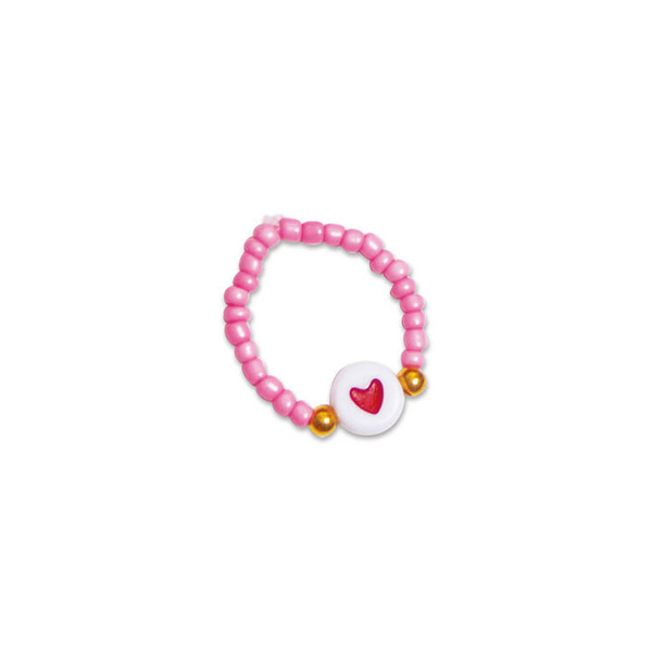 Zestaw kreatywny do tworzenia biżuterii Pierścionki z koralików 7+, Janod