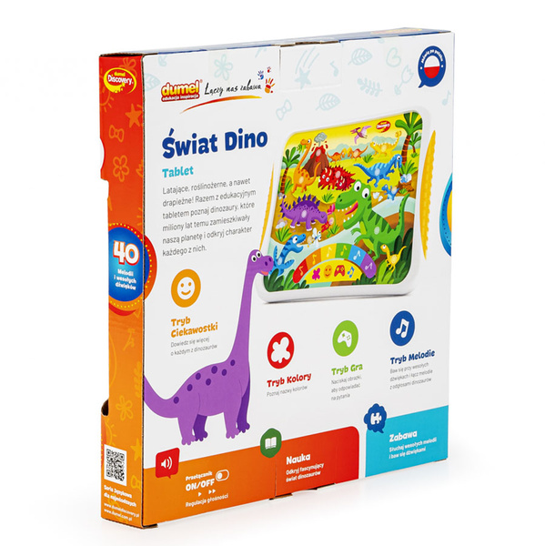 Zabawki interaktywne - Tablet Świat Dino, dla dzieci, 3 lata+, Dumel