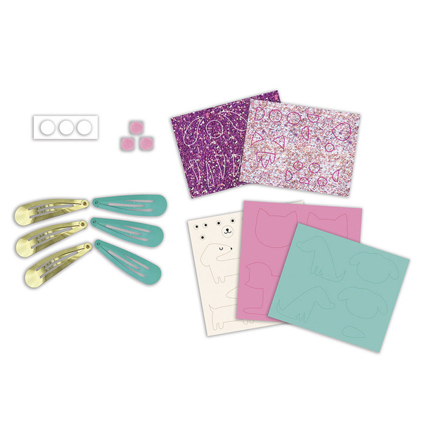 Zestaw kreatywny do tworzenia biżuterii - spinki, dla dzieci, 5 lat+, Janod