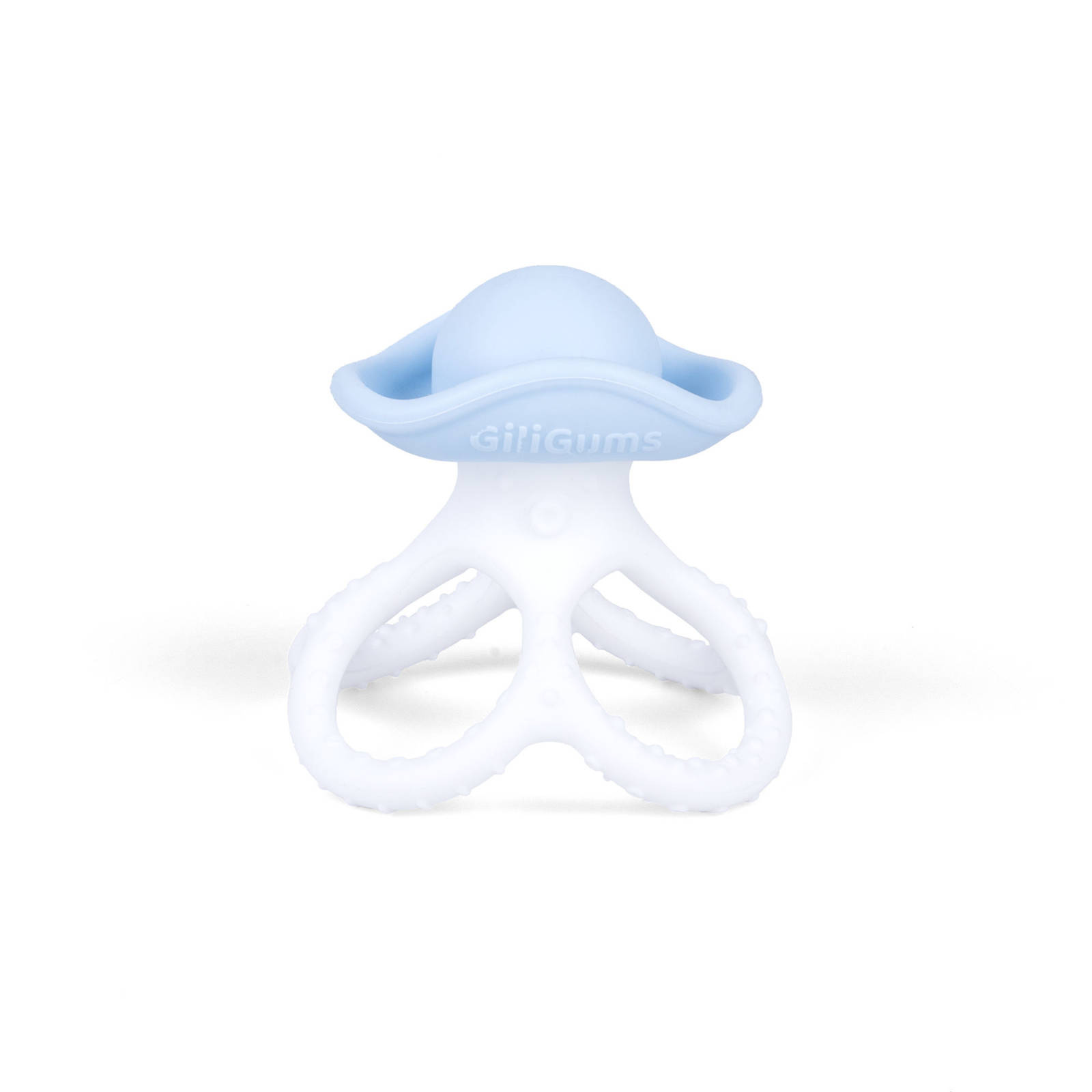 Gryzak silikonowy Ośmiorniczka Niebieski Giligums 3m+