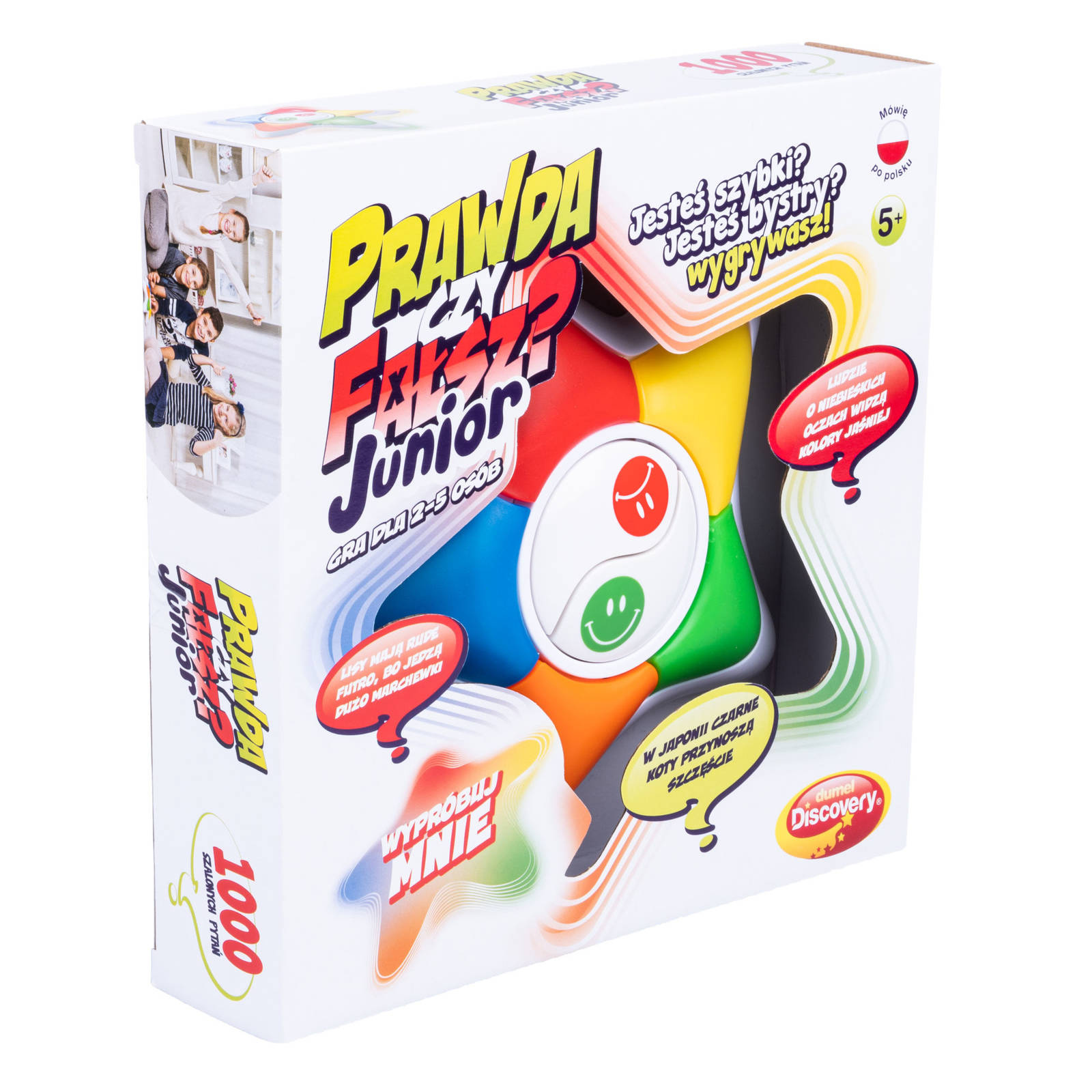 Discovery Prawda Czy Fałsz Junior gra edukacyjna wielokolorowa Dumel