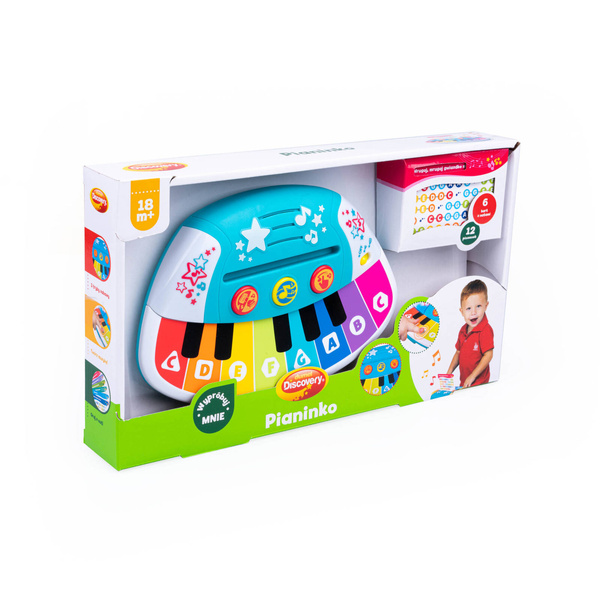 Pianinko - interaktywny instrument muzyczny dla dzieci 18 m+, Dumel