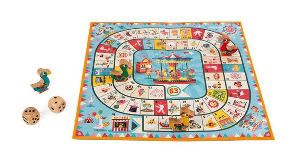 Gra wyścig Gąski na karuzeli Carrousel 4+, Janod