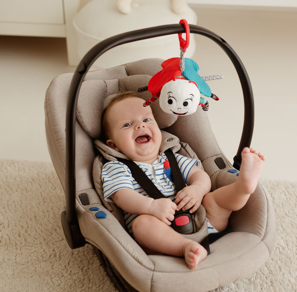 Zawieszka do wózka Kontrastowa Pszczoła Majka, dla dzieci, 0 m+, Balibazoo