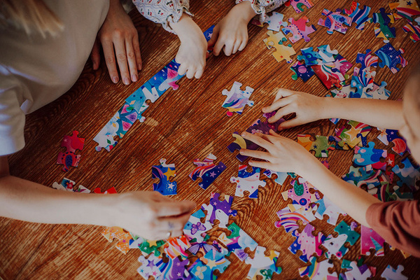 Puzzle - układanka Magiczne jednorożce 100 elementów, dla dzieci, 5+, Mudpuppy