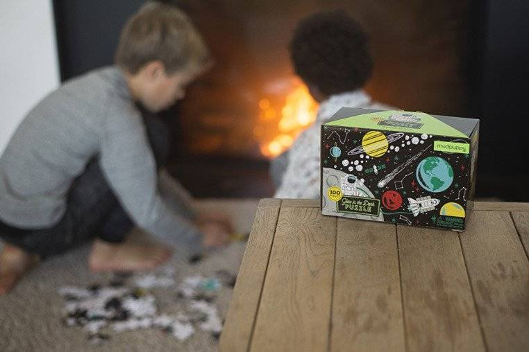 Puzzle Kosmos świecące w ciemności edukacja Mudpuppy