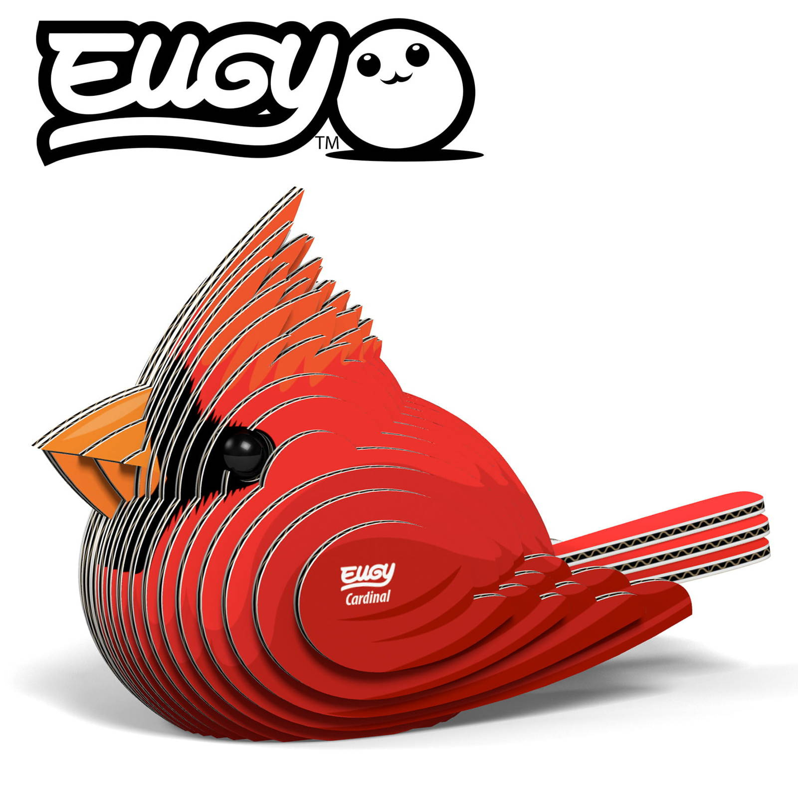 Puzzle 3D Kardynał Szkarłatny czerwony edukacyjny zestaw Eugy