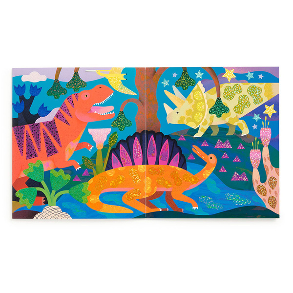 Zestaw do wyklejania Naklejki holograficzne 200+ szt., dla dzieci, 4 lata+, Mudpuppy