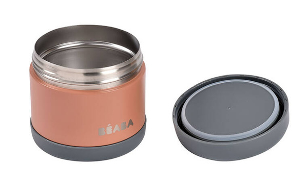 Termos - pojemnik obiadowy ze stali nierdzewnej duży terrcotta 500ml, Beaba