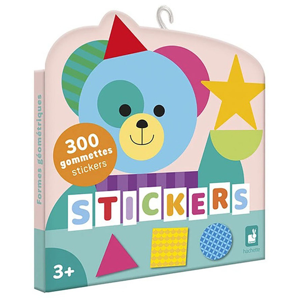 Zestaw kreatywny - naklejki Figury geometryczne dla dzieci, 3 lata+ Janod