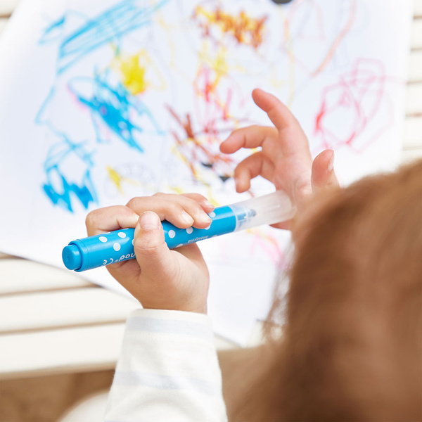 Zestaw kreatywny - Flamastry Jumbo 8 kolorów, dla dzieci, 12 m+, Janod