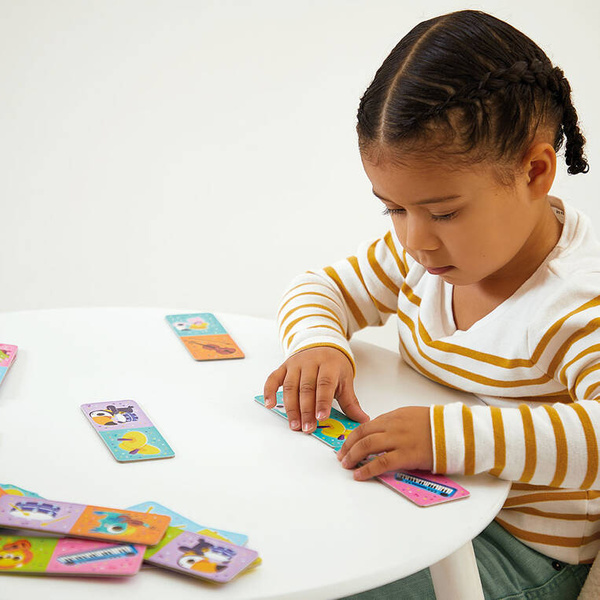 Gra edukacyjna Domino Instrumenty Muzyczne dla dzieci 3 lata+, Janod