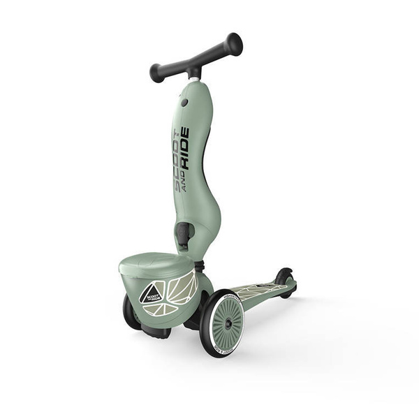 Scoot and Ride HK1 Lifestyle 2w1 jeździk i hulajnoga dla dzieci 1-5 lat, kolor: Green Lines