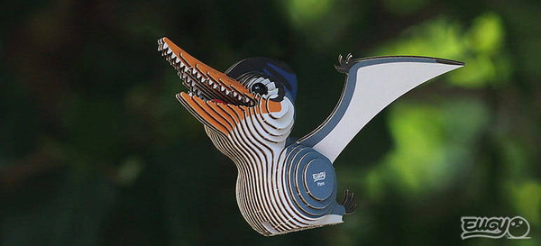 Układanka Puzzle 3D Dinozaur Ptero - zestaw kreatywny 6 lat+, Eugy