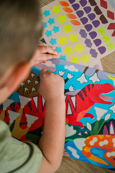 Zestaw do wyklejania Naklejki holograficzne 200+ szt., dla dzieci, 4 lata+, Mudpuppy