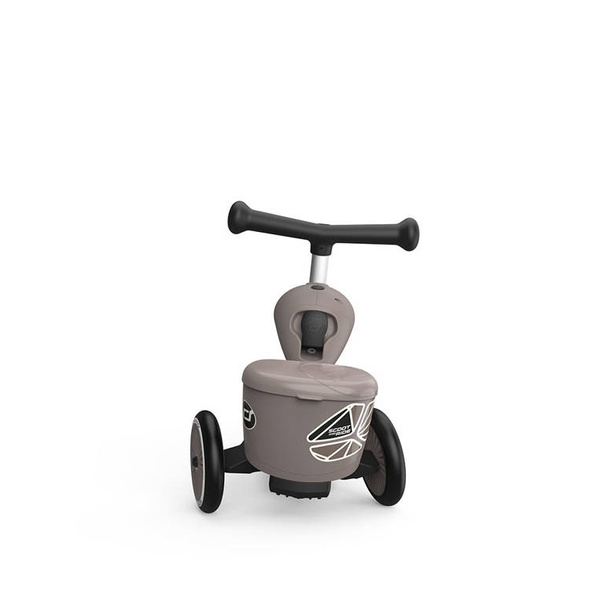 Scoot and Ride HK1 Lifestyle 2w1 jeździk i hulajnoga dla dzieci 1-5 lat, kolor: Brown Lines