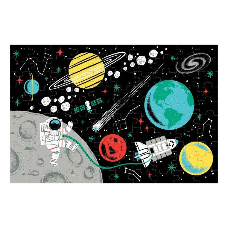 Puzzle edukacyjne kosmos świecące Mudpuppy