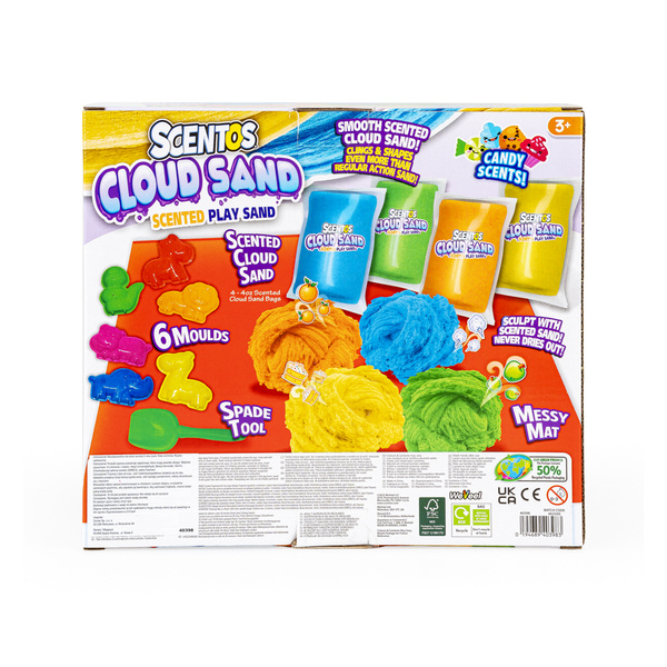 Pachnący Piasek Kinetyczny - Zestaw z foremkami, 3 lata+, Scentos