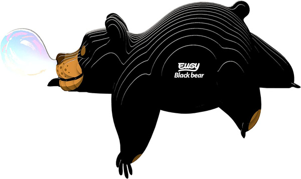 Układanka Puzzle 3D Niedźwiedź brunatny - zestaw kreatywny dla dzieci 6 lat+, Eugy