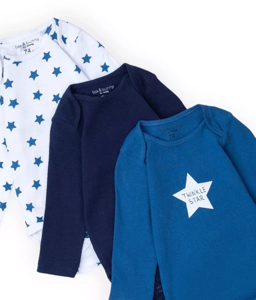 Sinsay Body chłopięce w gwiazdki i gładkie, z długim rękawem