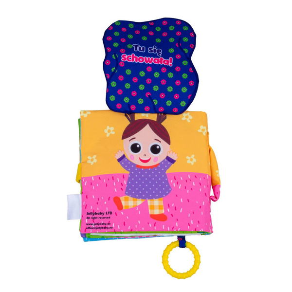 Książeczka sensoryczna Gdzie Jest Dziewczynka? dla dzieci 6 m+, Jolly Baby