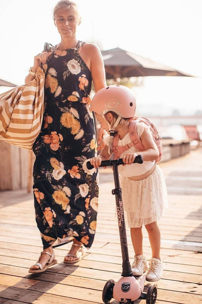 Scoot and Ride HK3 Hulajnoga dla dzieci 3+ z kółkami LED, kolor: Rose