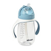 Butelka - kubek niekapek tritanowa ze słomką 300 ml windy blue, Beaba