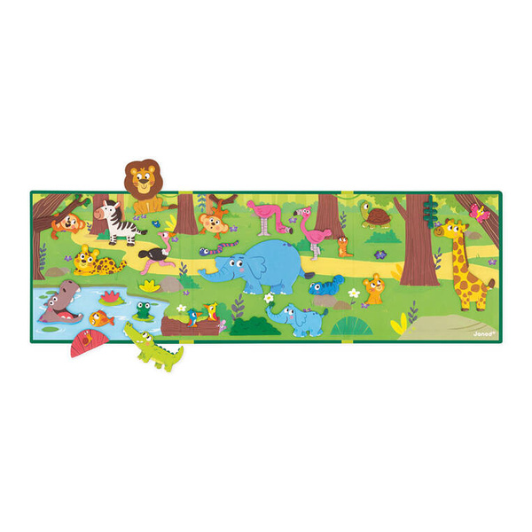 Układanka Magnetyczna Afrykańskie zwierzęta Magneti'stories 3+, Janod